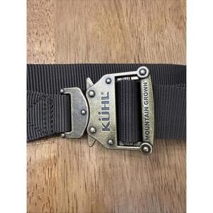 Kuhl Belt Brown 44 Inches Long Adjustable Gold Hardware Outerwear Paramilitary
